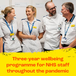 Three year wellbeing programme for NHS staff