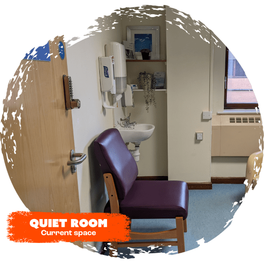 Current quiet room on the Snowdrop Ward at St Michaels Hospital