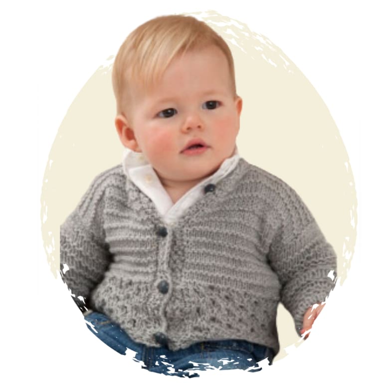 Baby cardigan free knitting pattern