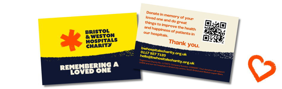 Funeral Collection cards to donate in memory of someone special