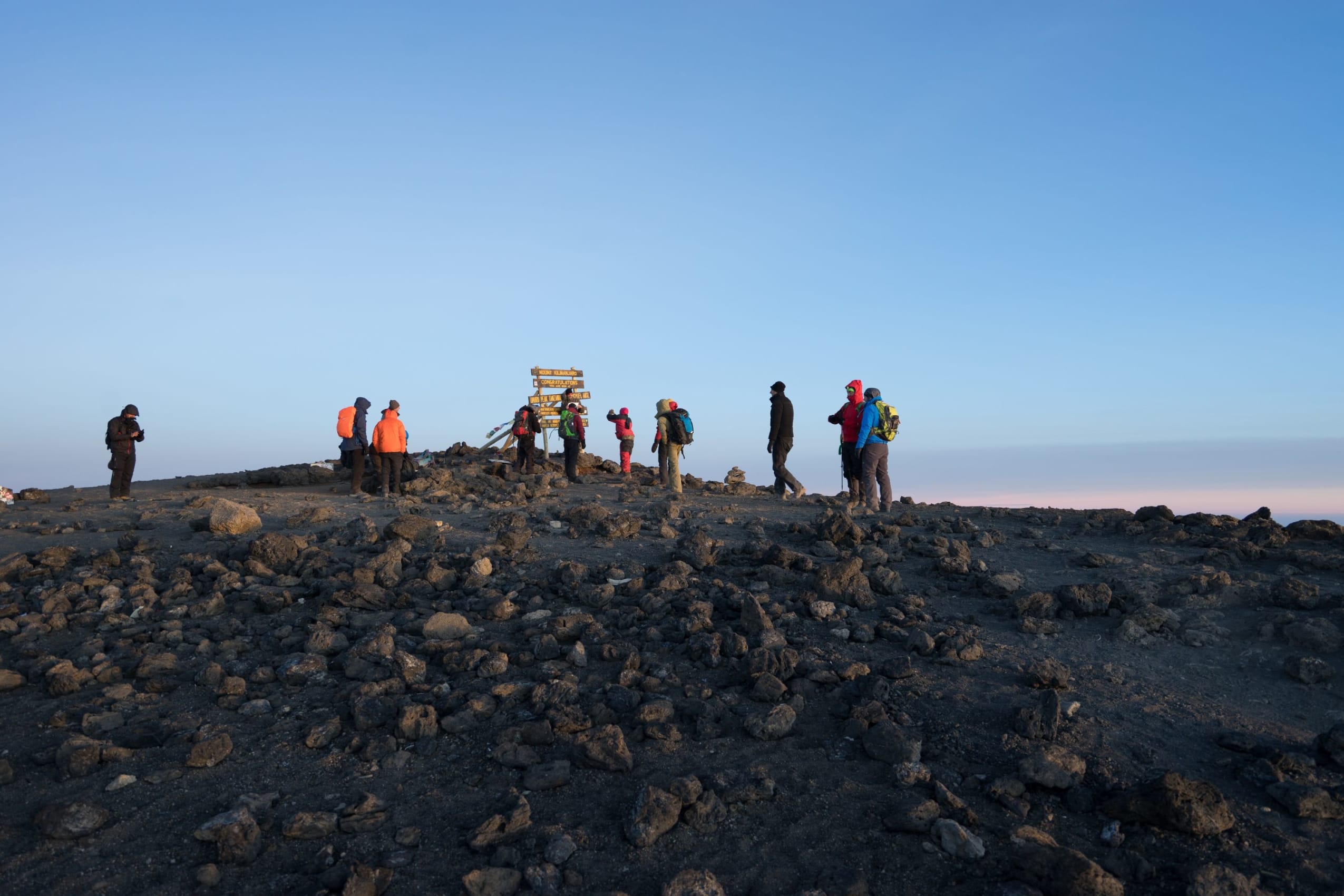 Reaching the summit of Mount Kilimanjaro