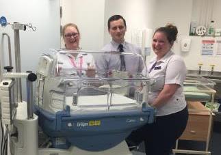 NICU Incubator funded by NatWest