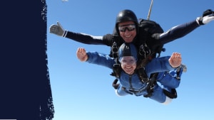 Falling to raise funds: Sammy’s skydive
